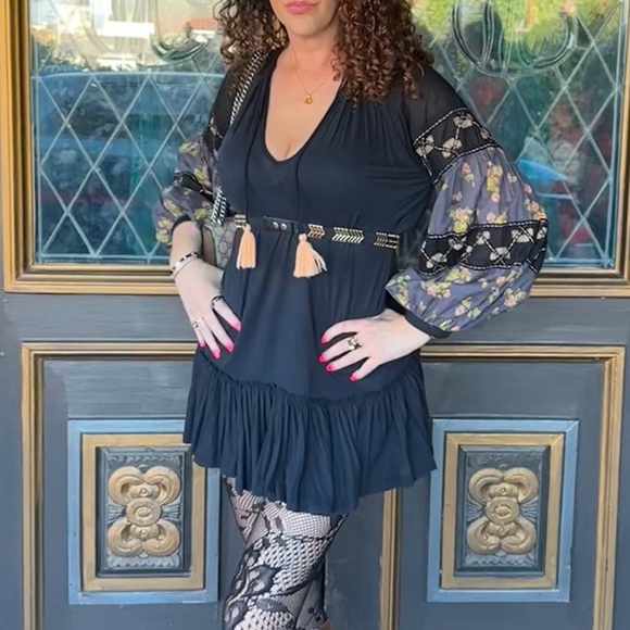 Free People Mix It Up Beaded
Embroidered High-Low Peasant Tunic - Picture 8 of 9